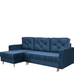 Narożniki>NEXT COLLECTION Nowoczesny narożnik do salonu w stylu glamour TOPEZ funkcja spania