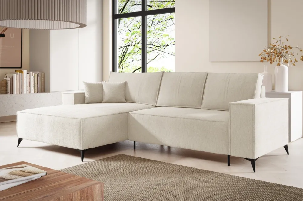 Meble Dla Dzieci|Meble Młodzieżowe>BROMARKT Nowoczesny narożnik do salonu z funkcją spania na nóżkach APOLLO