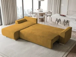 Meble Dla Dzieci|Narożniki>BROMARKT Nowoczesny narożnik z funkcją spania SYDNEY welur