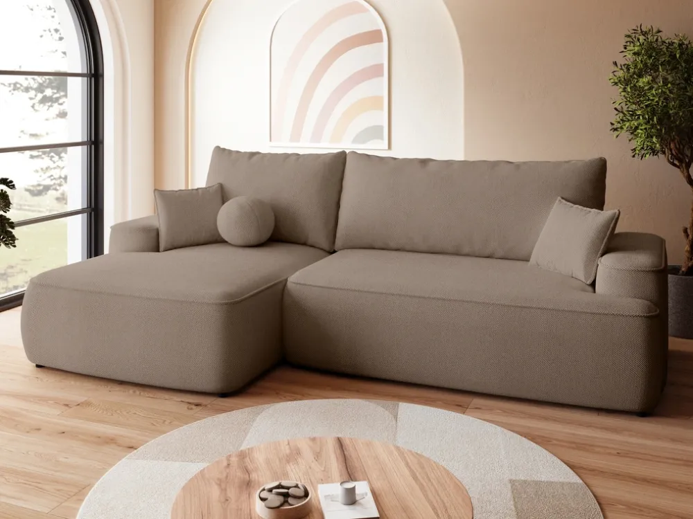 Meble Dla Dzieci|Meble Młodzieżowe>BROMARKT Nowoczesny narożnik z funkcja spania do salonu CARMELLO