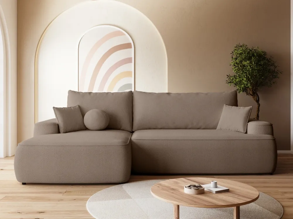 Meble Dla Dzieci|Meble Młodzieżowe>BROMARKT Nowoczesny narożnik z funkcja spania do salonu CARMELLO