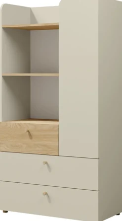 Meble Młodzieżowe|Zestawy Mebli Młodzieżowych>JUREK Nowoczesny niski regał młodzieżowy z szufladami 80 cm YOKO