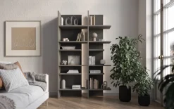 Regały Na Książki></noscript>lenart. Nowoczesny otwarty regał na książki z półkami 120 cm wysoki FITT