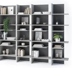 Regały Na Książki></noscript>lenart. Nowoczesny otwarty regał na książki z półkami 120 cm wysoki FITT