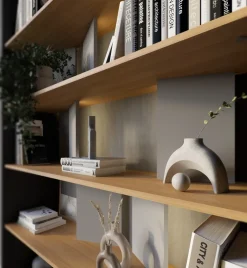 Regały Na Książki></noscript>lenart. Nowoczesny otwarty regał na książki z półkami 125 cm wysoki FITT