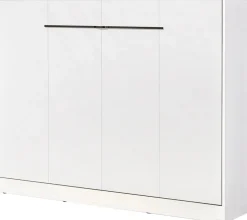 Meble Dla Dzieci|Meble Młodzieżowe></noscript>DOMEL Nowoczesny poziomy półkotapczan 140x200 cm biały LED PERCEFT