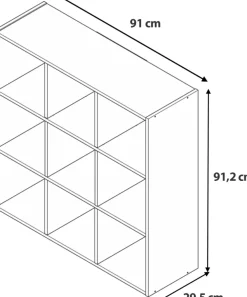 Regały Na Książki|Regały Dla Dzieci></noscript>INTER MEBLE Nowoczesny regał 91 cm na książki z półkami LAMORI dąb sonoma