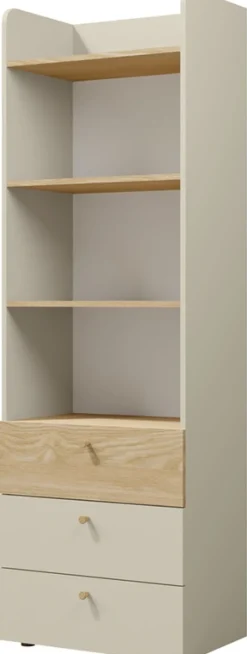 Meble Młodzieżowe|Zestawy Mebli Młodzieżowych>JUREK Nowoczesny regał na książki do pokoju młodzieżowego 60 cm YOKO