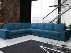 Narożniki>NEXT COLLECTION Nowoczesny salonowy narożnik z poduchami LETO