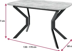 Stoły Rozkładane>Meblomal Nowoczesny stół rozkładany do jadalni DARK