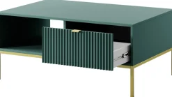 Ławy I Stoliki>PIASKI Nowoczesny stolik kawowy do salonu AVANTI szuflada labrador