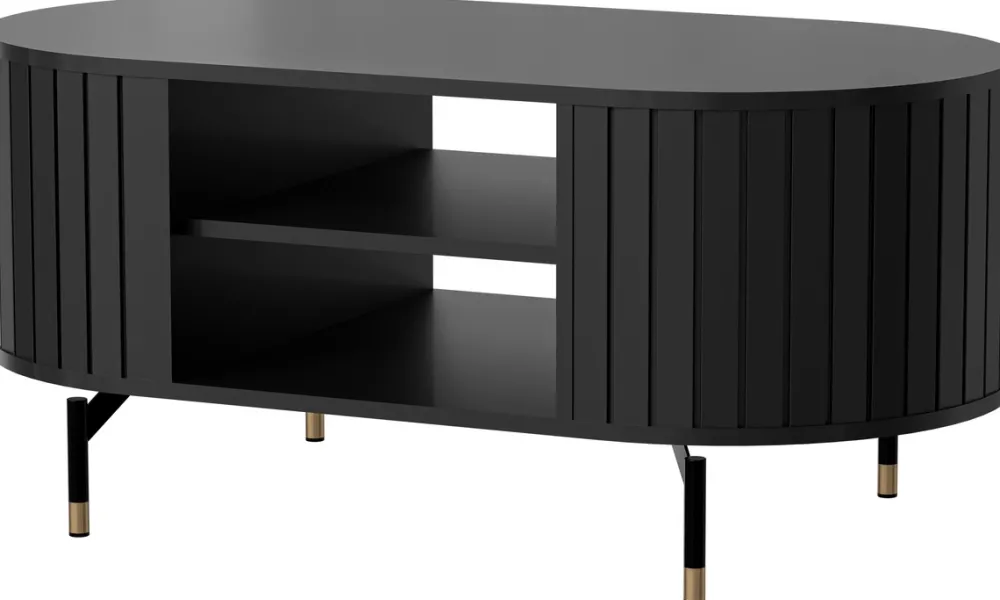 Zestawy Mebli Do Salonu|Ławy I Stoliki>DOLMAR Nowoczesny stolik kawowy do salonu z zaokrąglonymi bokami ZELDA