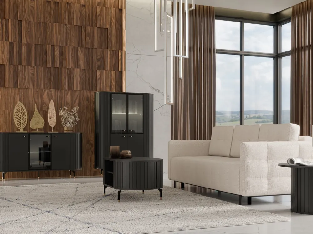 Zestawy Mebli Do Salonu|Ławy I Stoliki>DOLMAR Nowoczesny stolik kawowy do salonu z zaokrąglonymi bokami ZELDA