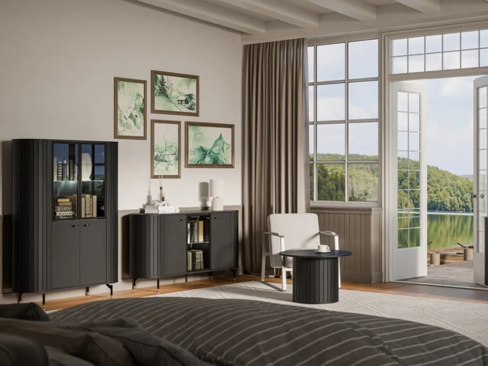 Zestawy Mebli Do Salonu|Ławy I Stoliki>DOLMAR Nowoczesny stolik kawowy do salonu z zaokrąglonymi bokami ZELDA