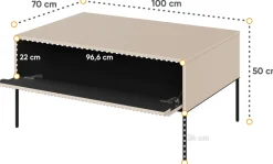 Zestawy Mebli Do Salonu|Ławy I Stoliki></noscript>lenart. Nowoczesny stolik kawowy do salonu 70x100 cm TREND