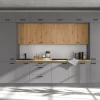Meble Kuchenne>Lempert Nowoczesny zestaw mebli do kuchni NEPO antracyt dąb artisan
