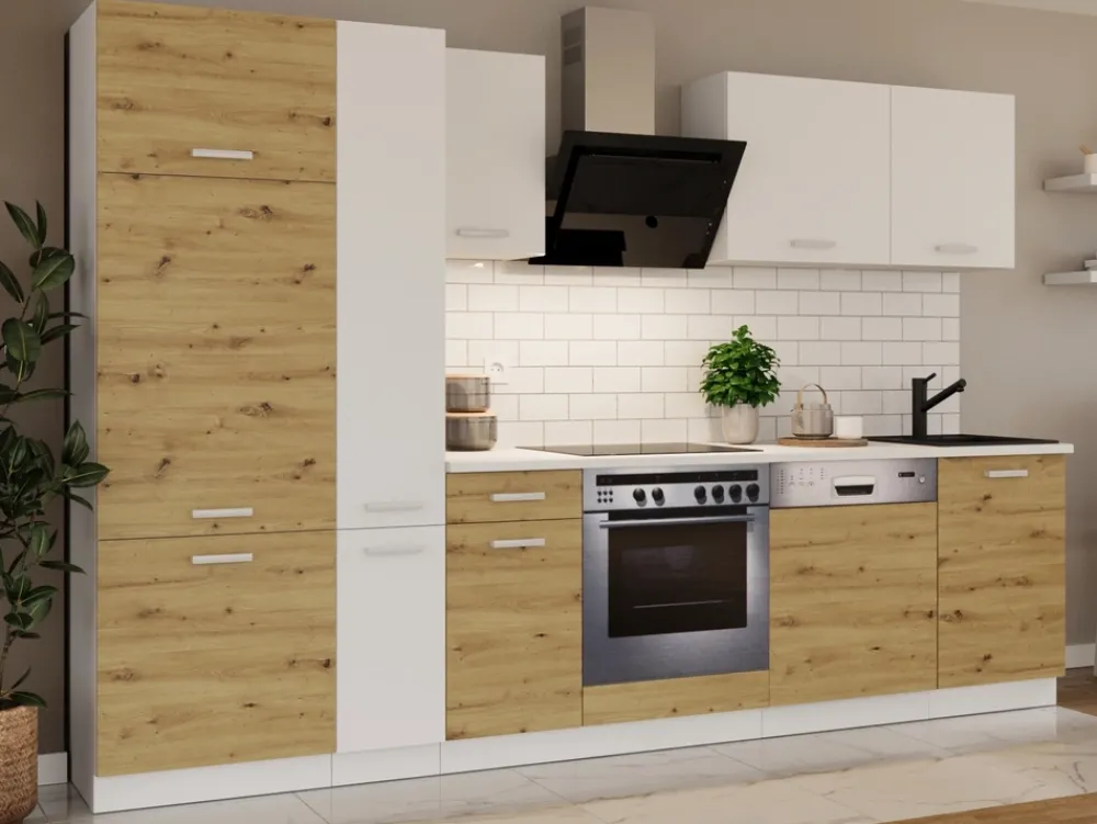 Meble Kuchenne>Lempert Nowoczesny zestaw mebli kuchennych z zabudową piekarnika 300 cm TONY