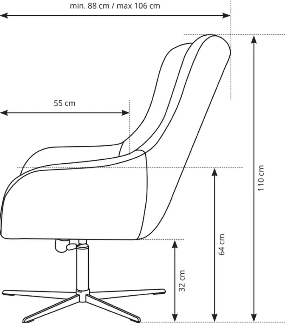 Fotele>LASKI Obrotowy fotel boucle ELSA beżowy