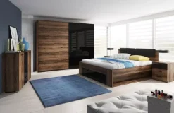 Łóżka Z Zagłówkiem|Łóżka Z Pojemnikiem>Helvetia Łoże dwuosobowe 180x200 cm dąb monastery GALACTIC