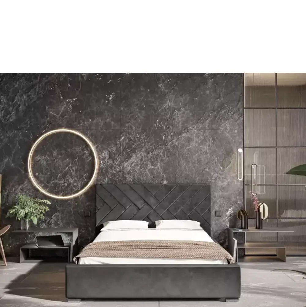 Łóżka Młodzieżowe|Łóżka Z Zagłówkiem>Riban Łoże małżeńskie 160x200 cm wysokie oparcie TRENS