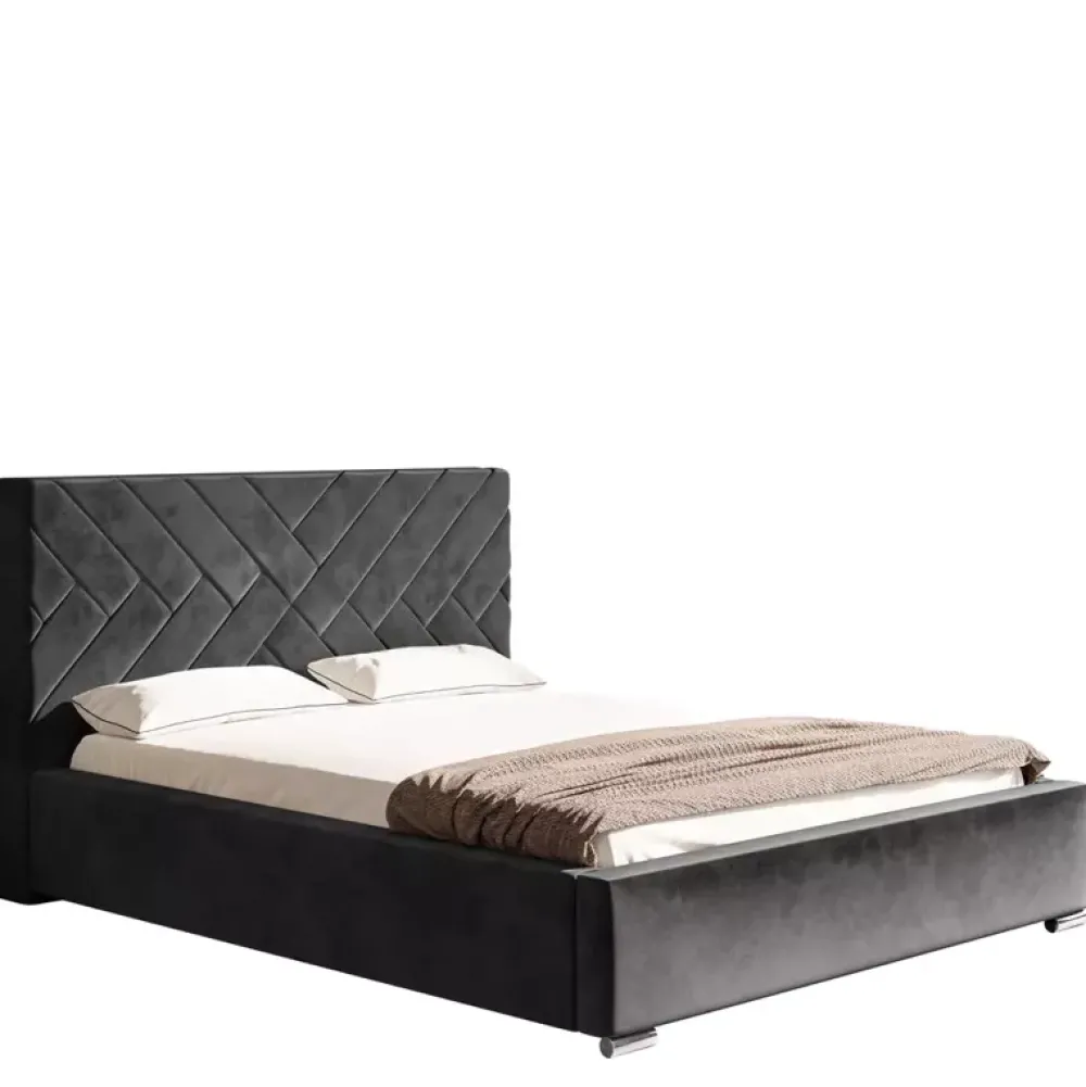 Łóżka Młodzieżowe|Łóżka Z Zagłówkiem>Riban Łoże małżeńskie 160x200 cm wysokie oparcie TRENS