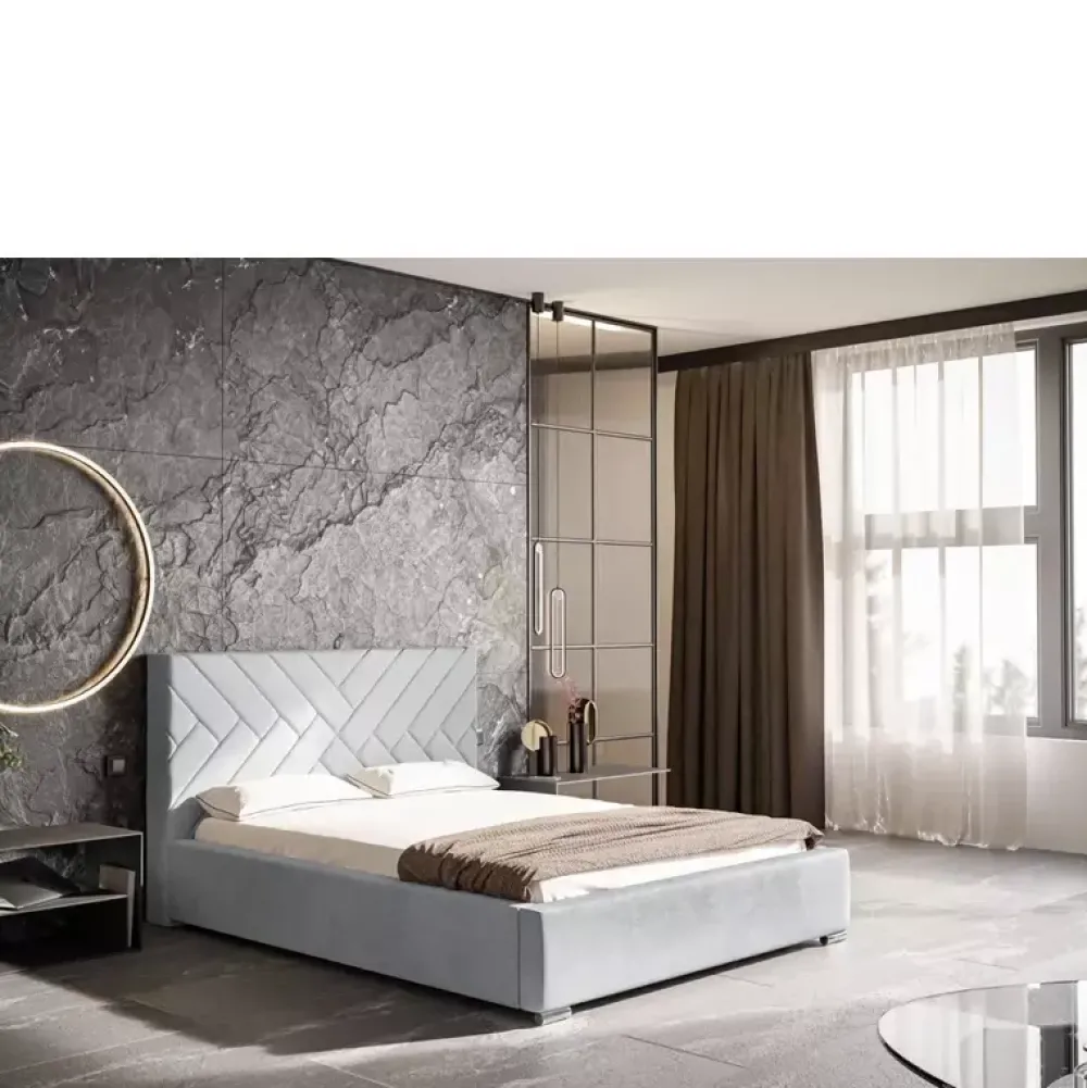 Łóżka Młodzieżowe|Łóżka Z Zagłówkiem>Riban Łoże małżeńskie 160x200 cm wysokie oparcie TRENS