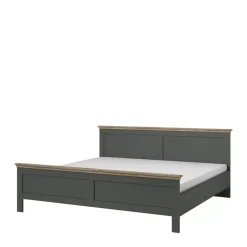 Łóżka Młodzieżowe|Łóżka Na Nóżkach>Helvetia Łoże 160x200 bez pojemnika IVORIA butelkowa zieleń