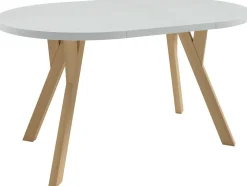 Krzesła|Stoły Rozkładane>Meblomal Okrągły stół rozkładany do jadalni 100 cm TIBO