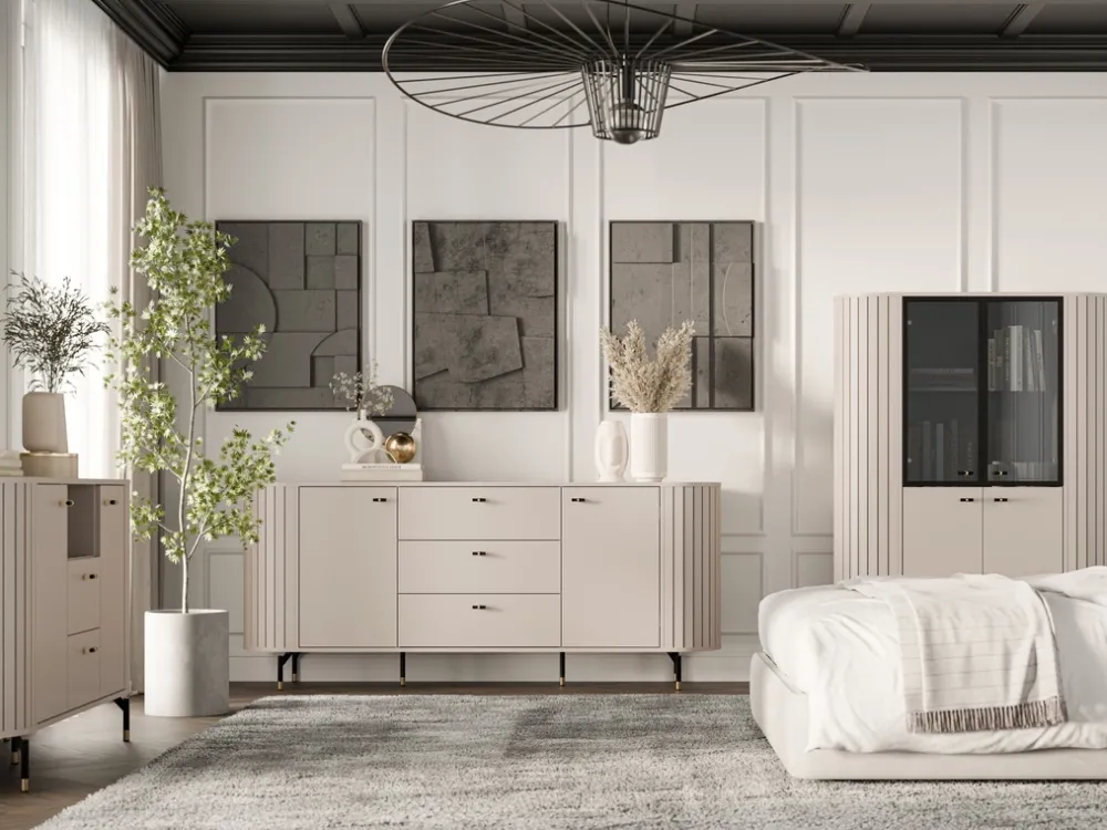 Zestawy Mebli Do Salonu|Ławy I Stoliki>DOLMAR Okrągły stolik kawowy do salonu 70 cm ZELDA cashmere kaszmir