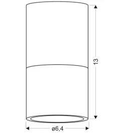 Oświetlenie Przedpokoju|Oświetlenie Jadalni></noscript>Candellux Lighting Oprawa natynkowa Tuba szara GU10