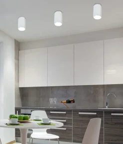 Oświetlenie Przedpokoju|Oświetlenie Łazienki>Candellux Lighting Oprawa sufitowa biała 6-kątna 25W GU10 Tuba