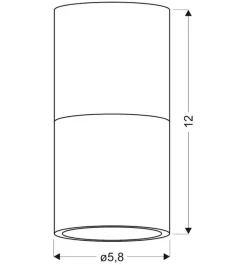 Oświetlenie Przedpokoju|Oświetlenie Jadalni></noscript>Candellux Lighting Oprawa sufitowa Tuba 12cm czarno-złota 1xGU10