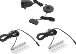 Oświetlenie Mebli|Oświetlenie Mebli>FURNIKA Oświetlenie półek szklanych LED 2 Klipy niebieskie