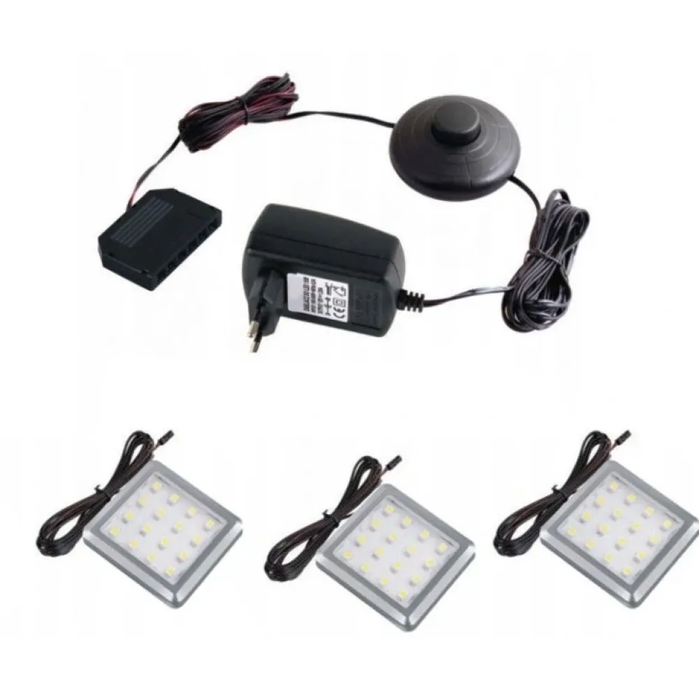 Oświetlenie Mebli|Oświetlenie Mebli>FURNIKA Oświetlenie podszafkowe LED SQUARE 3 niebieskie