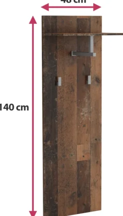 Wieszaki Do Przedpokoju></noscript>Meblohand Panel ścienny z wieszakami do przedpokoju vintage JOVITA old style