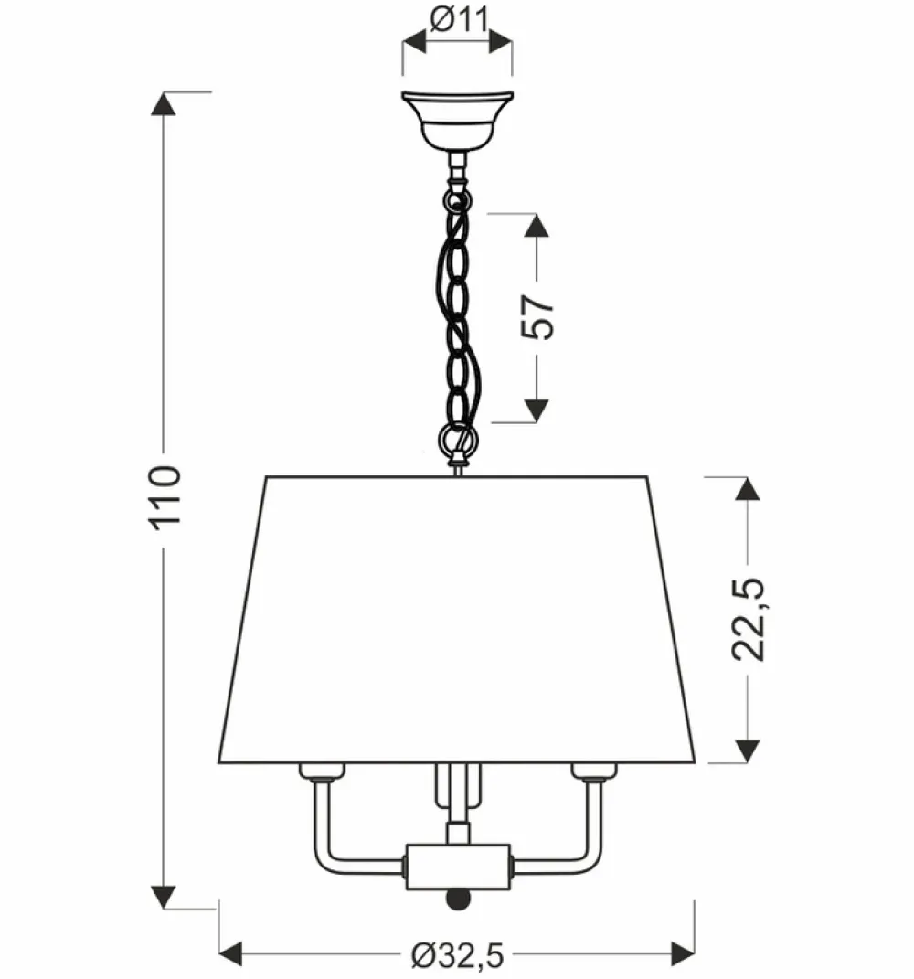 Oświetlenie Przedpokoju|Oświetlenie Jadalni>Candellux Lighting Pasteri lampa wisząca czarny matowy 3x40w e14 abażur beżowy