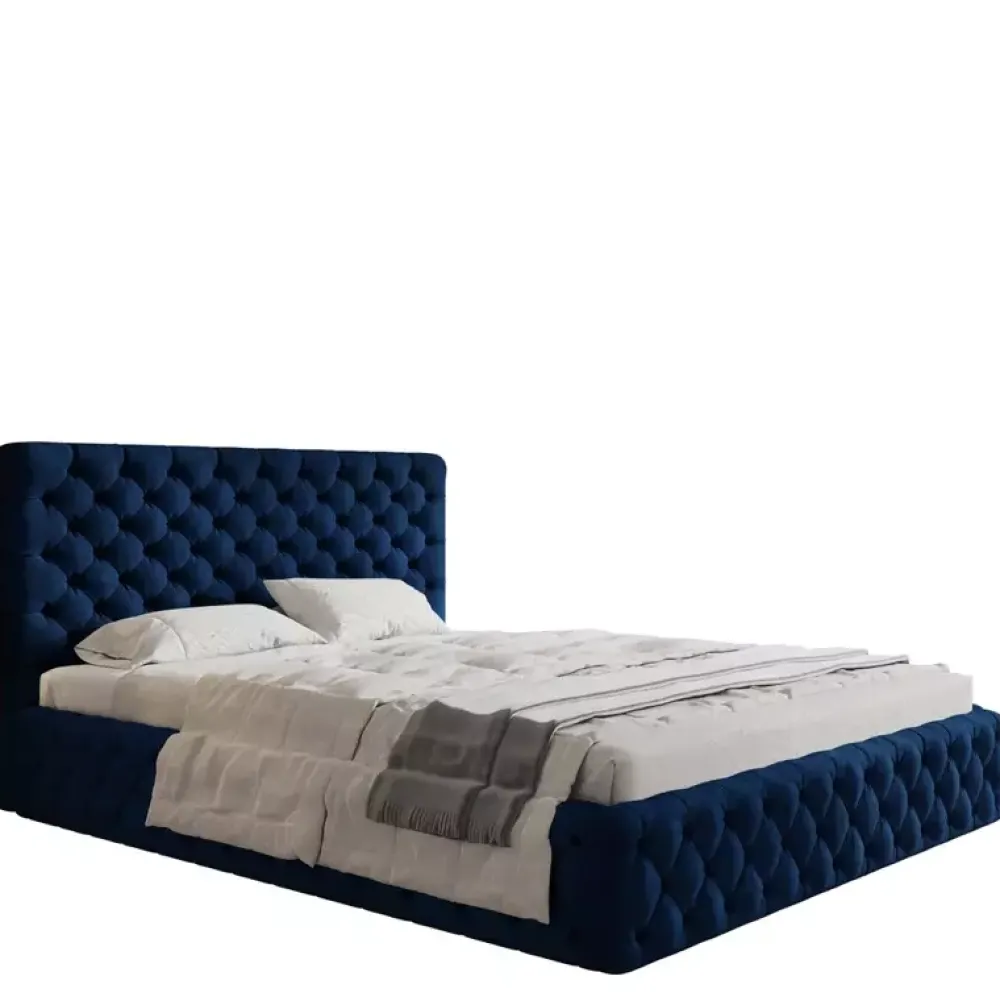 Łóżka Młodzieżowe|Łóżka Z Zagłówkiem>Riban Pikowane łóżko dwuosobowe 160x200 cm INTON