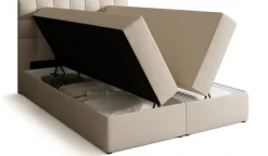 Meble Młodzieżowe|Łóżka Młodzieżowe>BROMARKT Pikowane łóżko kontynentalne 140x200 cm z pojemnikiem DETROIT