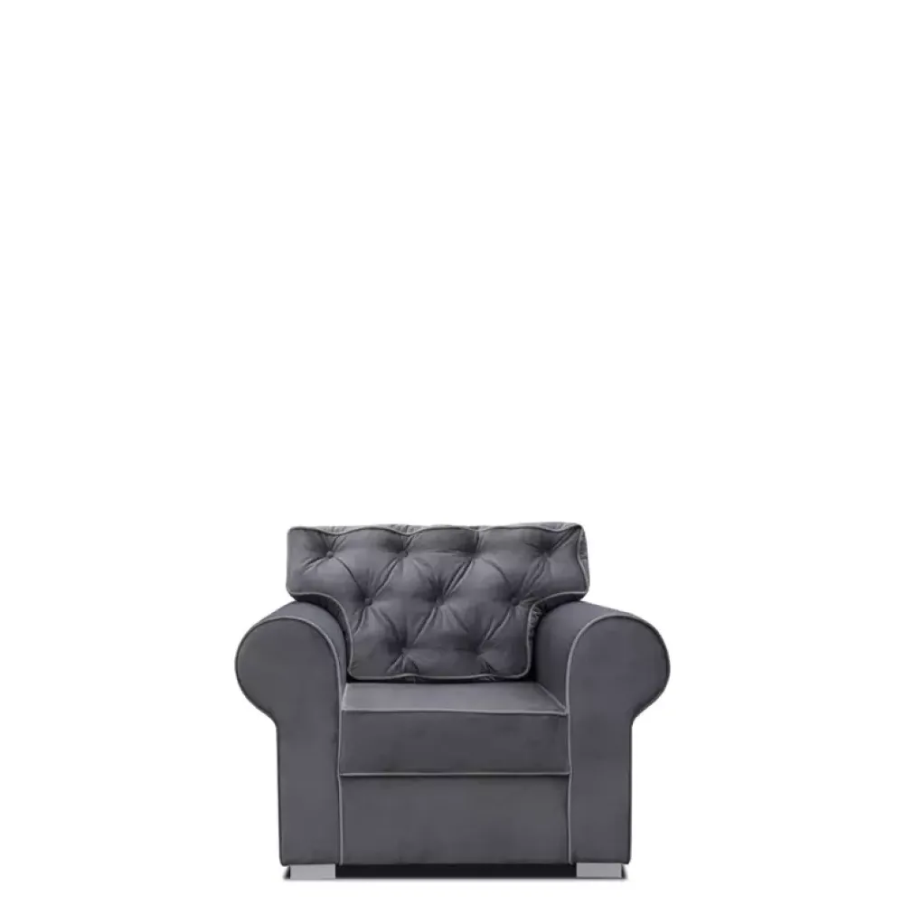 Fotele>NEXT COLLECTION Pikowany fotel glamour PEREZ PIC 1