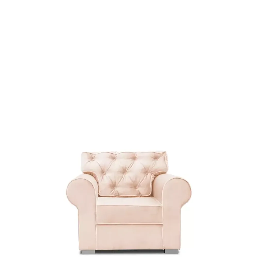 Fotele>NEXT COLLECTION Pikowany fotel glamour PEREZ PIC 1