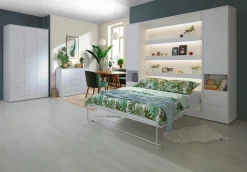 Meble Dla Dzieci|Łóżka Młodzieżowe></noscript>DOMEL Pionowy półkotapczan 120x200 cm biały PERFECT