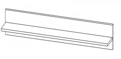Zestawy Mebli Do Sypialni|Zestawy Mebli Do Salonu>LASKI Półka ścienna 138 cm LINDA