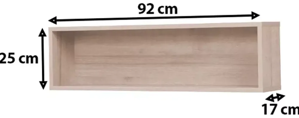 Półki|Zestawy Mebli Młodzieżowych>MARIDEX Półka ścienna w stylu nowoczesnym biała COSTA biały