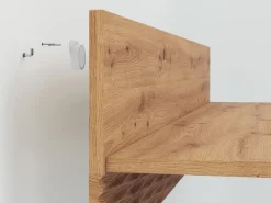 Półki></noscript>ML Meble Półka na książki do salonu 120 cm ARTIS dąb artisan