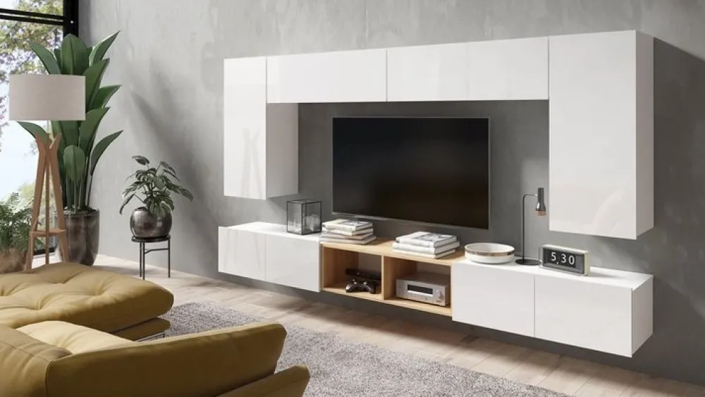 Meble Dla Dzieci|Zestawy Mebli Do Sypialni>GiB Meble Półka wisząca 50 cm dąb złoty MODERN