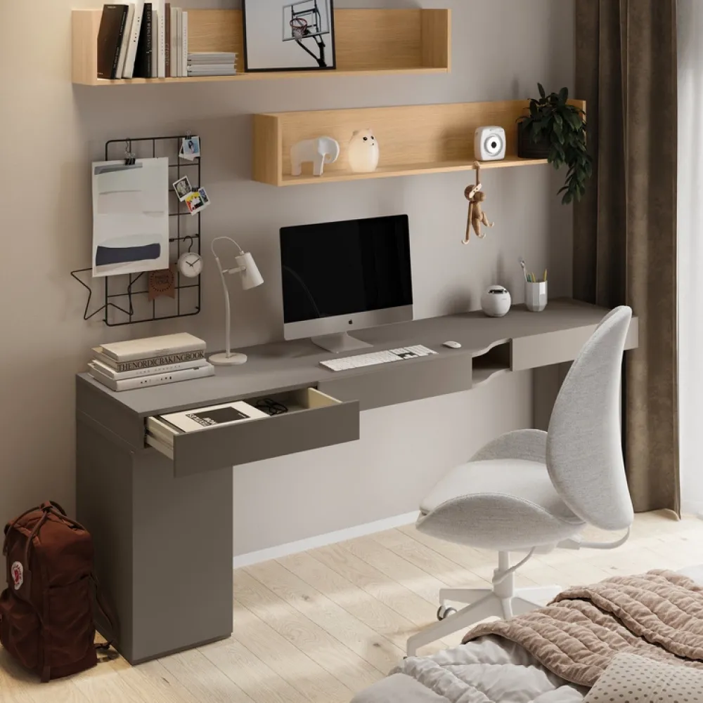 Meble Dla Dzieci|Meble Młodzieżowe>lenart. Półka wisząca 140 cm nowoczesna WOOW dąb vincenza