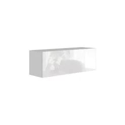 Meble Młodzieżowe|Zestawy Mebli Do Salonu>BROMARKT Półka wisząca barek połysk 105 cm PREMIUM biały