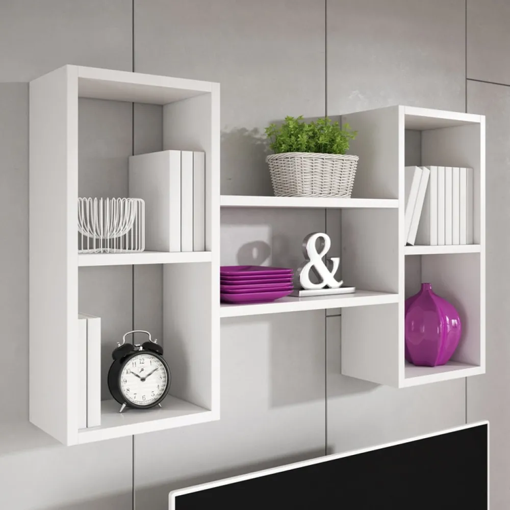 Meble Dla Dzieci|Półki>BRATEX Półka wisząca biała TROIS 02