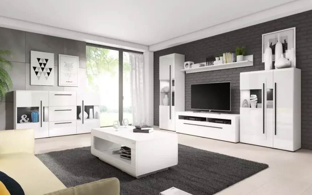 Półki>Helvetia Półka wisząca połysk TELOS biały