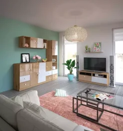 Zestawy Mebli Młodzieżowych|Półki>DOMEL Półka wisząca 80cm Dąb Artisan MONACO